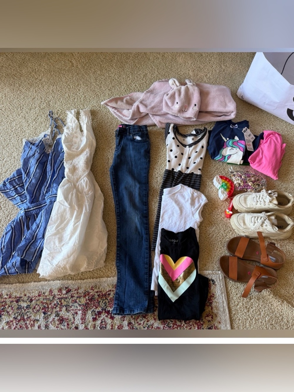Girls 7-10 Clothing Lot Bundle New Balance Shoes Stitch Accessories Huge Mix